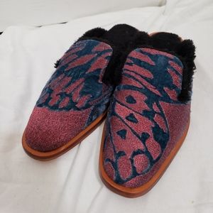 Free People Butterfly Effect fur lined mules